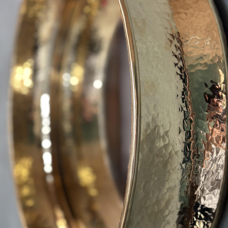 Handcrafted Hammered Round Brass Mirror ,Brass Round Wall Mirror For Bathroom